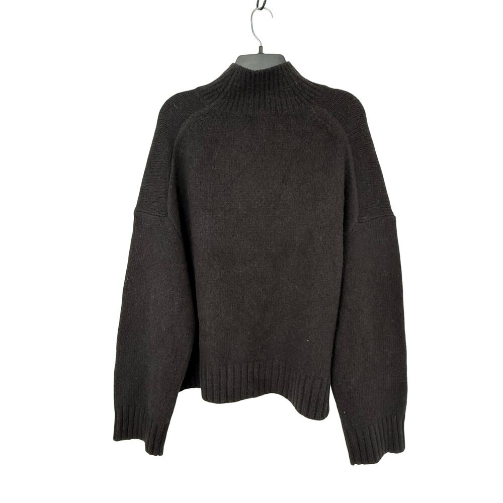 Everlane Cloud Oversized High Turtleneck Sweater Black XL NWT Wool Alpaca - Picture 2 of 6